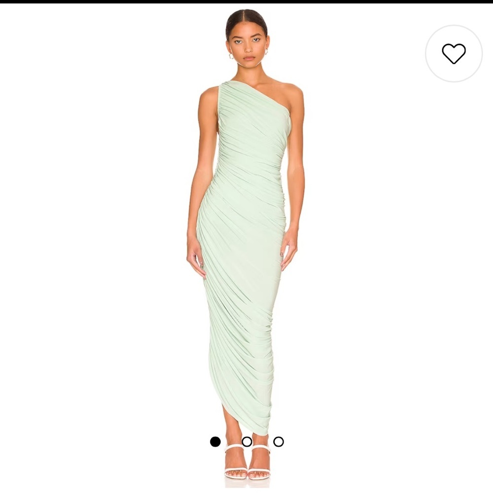 Norma Kamali Diana Midi Dress in Seafoam, NWT